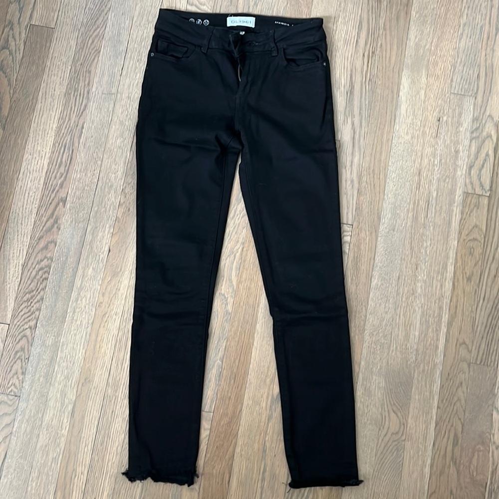 DL1961 Margaux Instasculpt Ankle Skinny Black W 25